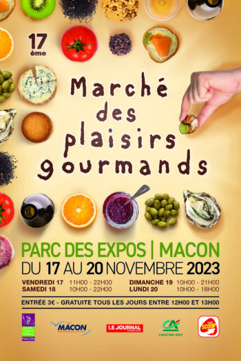 Marché des plaisirs gourmands Parc expo Spot Macon