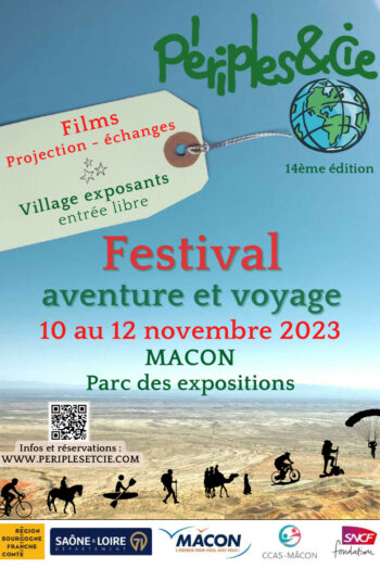 Periples 2023 festival film voyage aventure Parc expo Spot Macon