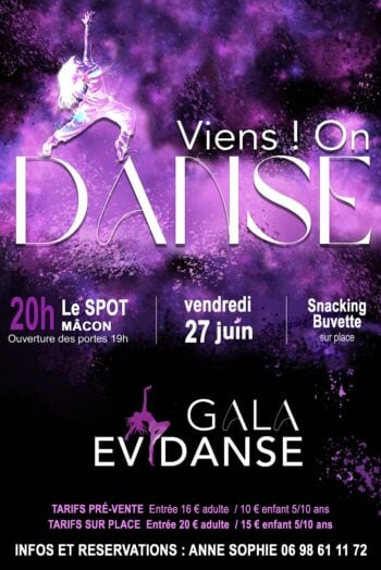 Affiche gala Evidanse 2025