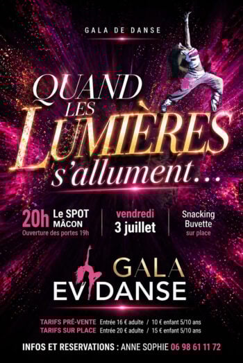 Affiche gala Evidanse