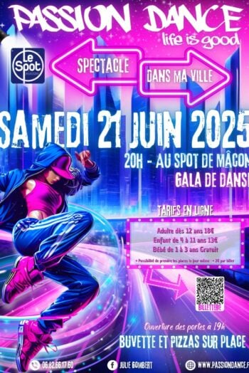 affiche 2025 PASSION DANCE MACON
